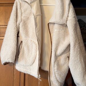 Target Women's Cozy Cream Teddy Jacket